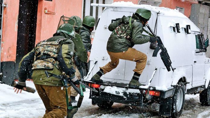 CRPF Jawans on Duty in Kashmir