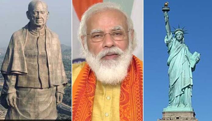 statue of unity gets more tourists than statue of liberty