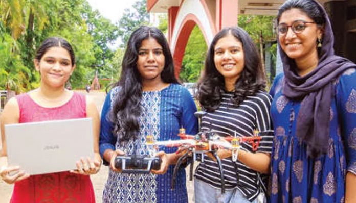 engineer students make drone