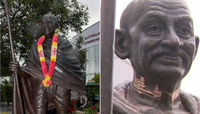 Gandhi Statue Vandalised In Melbourne