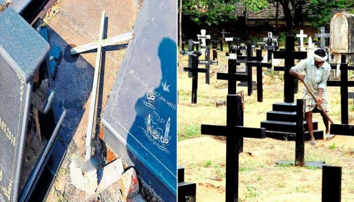Church Cemetry Attacked