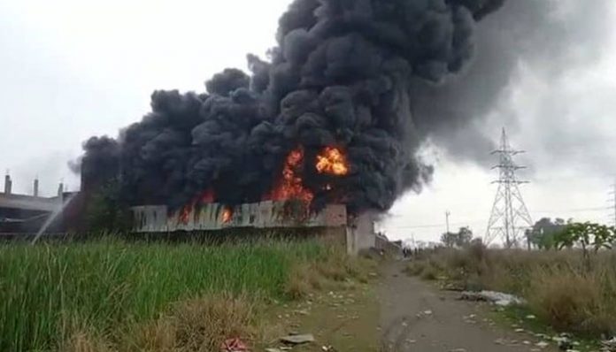 Fire At Thermocol Factory