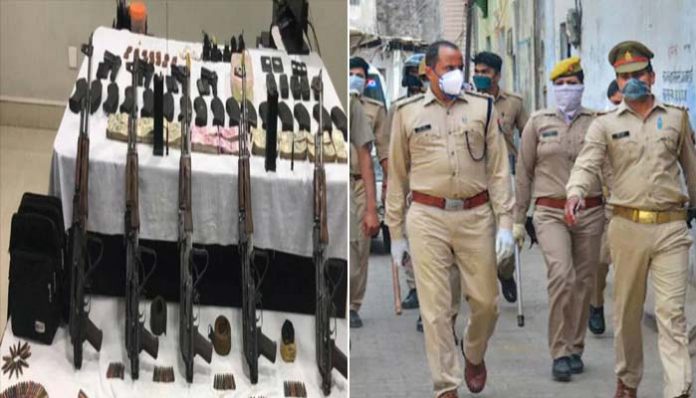 Weapons Seized In Mathura