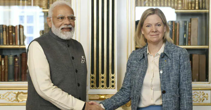 PM Modi meets Swedish counterpart in Denmark, discusses ways to deepen bilateral ties