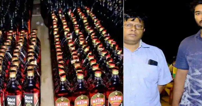 Foreign liquor worth 50 lakhs seized from milk van in Thrissur; Two people were arrested