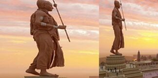 The upcoming 'Statue of Oneness,'tall statue of Shri Adi Shankaracharya