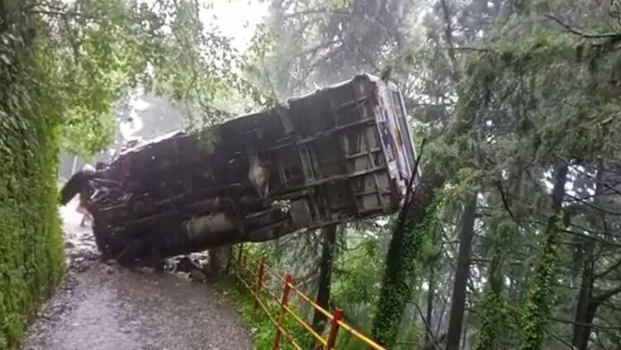 Bus with 39 onboard falls into gorge near Mussoorie