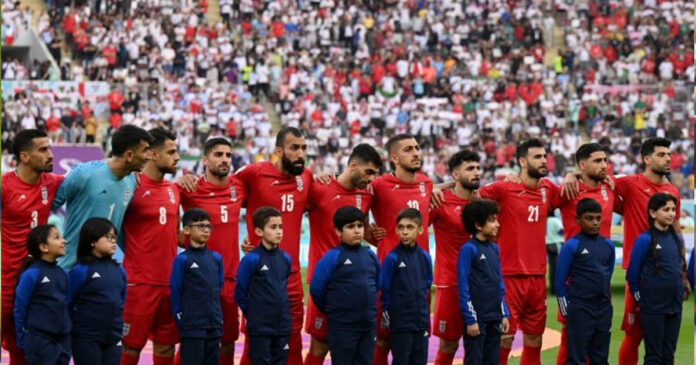 Iran football team doesn't sing national anthem ahead of FIFA world cup