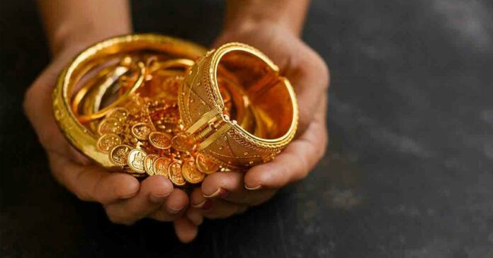 Gold prices rose for the second consecutive day in the state