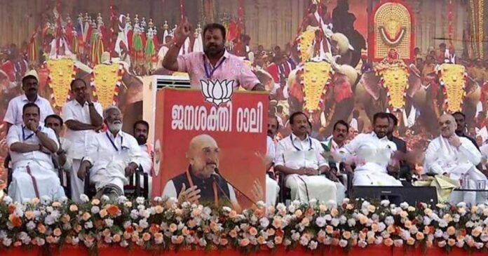 If Modi says he will take Kerala, whatever Govinda comes will take it!! Suresh Gopi at Janashakti rally