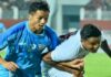 Tri-nation football tournament; Indian campaign begins; Defeated Myanmar by a one-sided goal