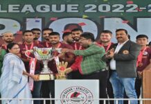 Bengal Chief Minister Mamata Banerjee announced a prize money of 50 lakh rupees for ATK Mohun Bagan right after lifting the cup in the Indian Super League.