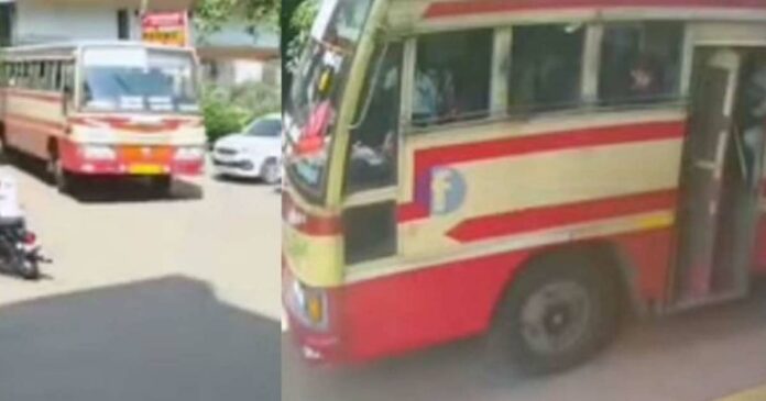 It was the first time to see a super fast speeding away and feel happy... The passenger lost consciousness; KSRTC rushed to the hospital
