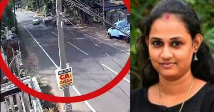 Scooter-riding teacher dies after being hit by an out-of-control car in Thiruvananthapuram