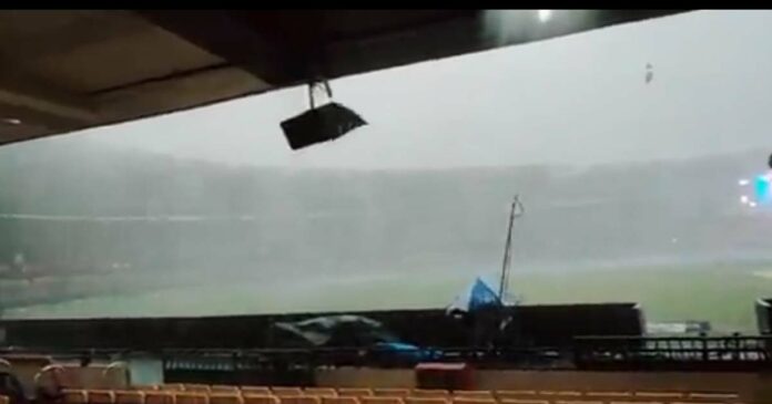 Heavy rain hits city as Bangalore prepares for decider; If the match is abandoned due to rain, the team's playoff chances will be in the water