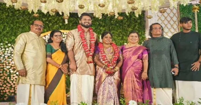 Film star Harish Peradi's son Vishnu got married