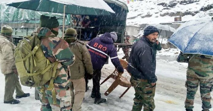 A 30-member tourist group faced death in an avalanche in Sikkim; Indian Army came to the rescue