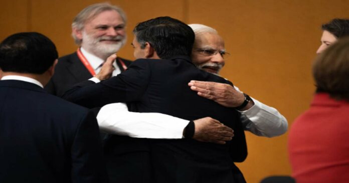 'Masboot Dosti': Rishisunak hugs Modi at G7 summit; Modi-Sunak meeting went viral on social media