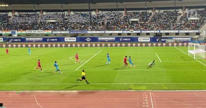 Indian Kiss at Intercontinental Football Championship Defeated Lebanon by two goals to none