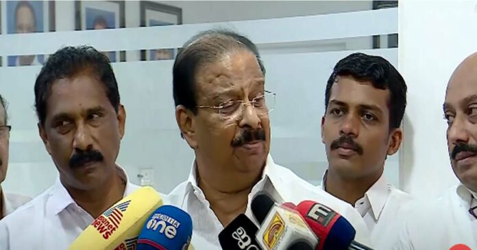 The accusation is false! ; KPCC President K. Sudhakaran said that legal action will be taken against M V Govindan