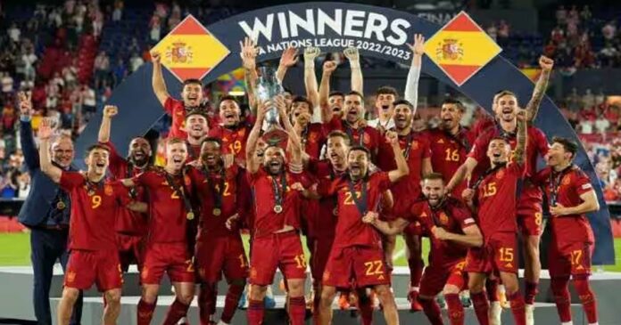 11-year international title drought ended! UEFA Nations League title for Spain
