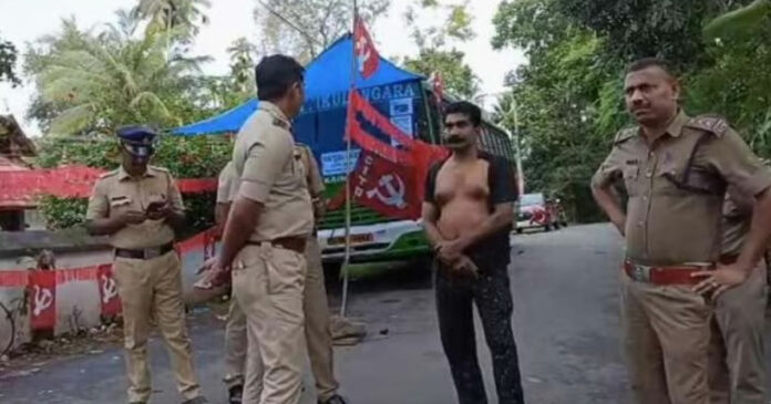 Beaten while changing the flag planted in front of the bus; Basutama filed a complaint against CITU workers in Kottayam