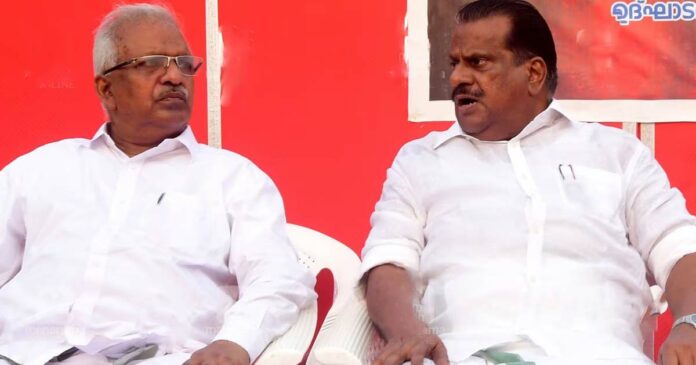 EP Jayarajan with the strange claim that P Jayarajan's killing call is a rhyme