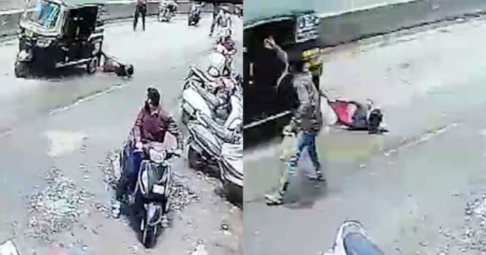 Argument with driver; Woman dragged by auto in Maharashtra