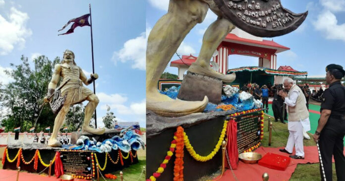 A symbol of all the brave warriors who participated in the Kulachal War and fought for their homeland! Governor unveils statue of Kulachal Vijaya Yodhav at Pangod Military Station