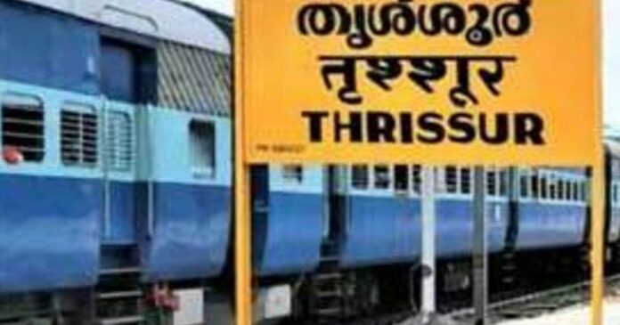 Stones pelted at trains in Thrissur Vadakanchery; A window of a train was broken