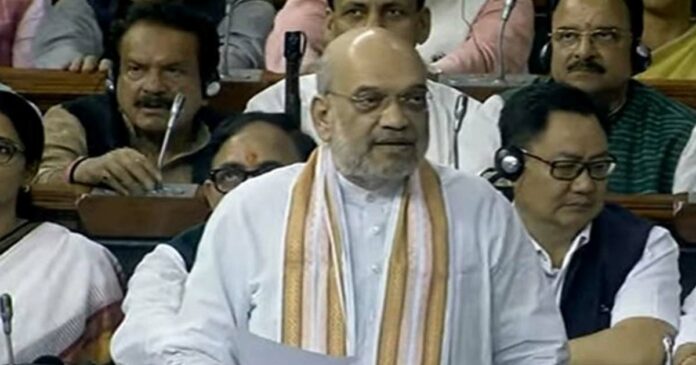 Amit Shah lashed out at the opposition in the Lok Sabha