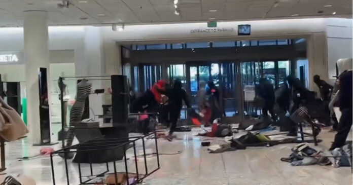 A 50-member robbery gang attacked a luxury store in the United States in broad daylight! Items worth Rs 84 lakh were looted; The footage went viral