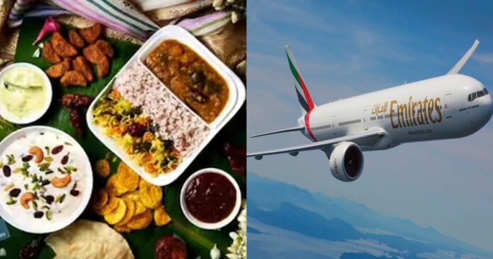 Onam Sadya in the sky to make Onam colourful; Emirates Airlines ready to serve Ila Sadya to passengers; Rich menu, non-veg too! It is also decided to show Malayalam movies