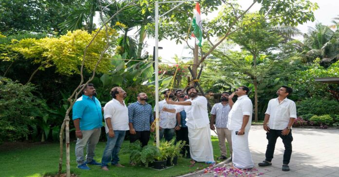 Megastar Mammootty also took up the Prime Minister's call and hoisted the national flag at home; The actor shared the picture