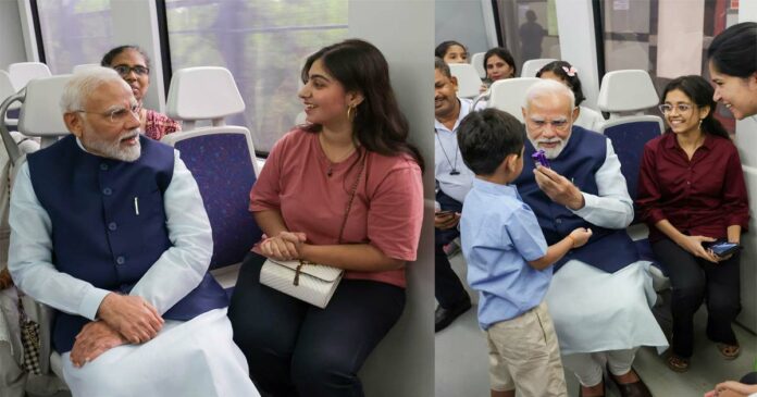 Prime Minister Narendra Modi talks to the people even on his birthday! Narendra Modi's Delhi metro journey goes viral;