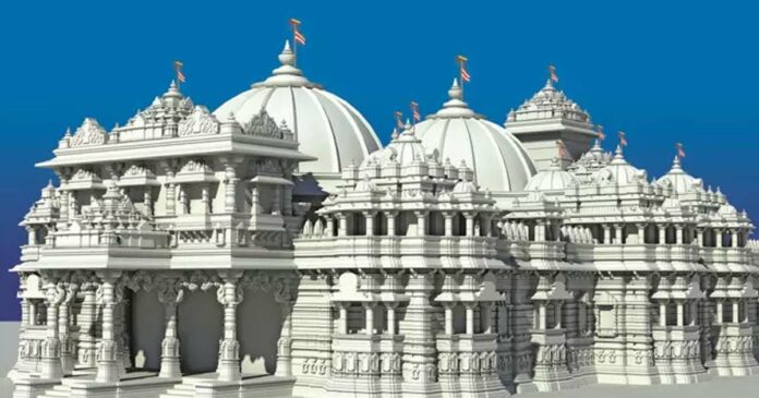 The world's largest Hindu temple built outside India will be opened to devotees in the United States next month; Swaminarayan Akshardham Temple in New Jersey is in its final stages of construction.