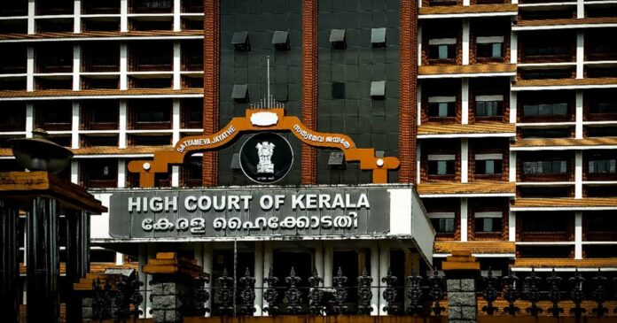 A young man tried to commit suicide by cutting the vein of his hand in Kerala High Court.