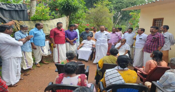 About forty Scheduled Caste families living miserable lives in Minister G. R. Anil's constituency! BJP state president K Surendran visited the colony and inquired about the problems of the colony residents; Many families joined the BJP