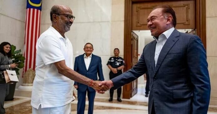 Tamil Superstar Rajinikanth Meets Malaysian Prime Minister Anwar Ibrahim !Anwar Ibrahim Shares Pictures