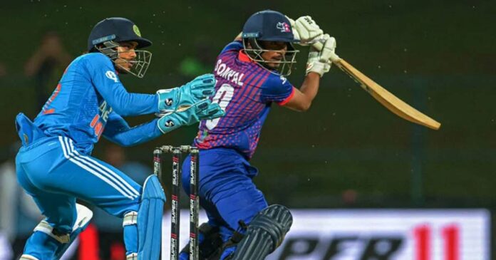 India set a target of 231 runs against Nepal in the Asia Cup