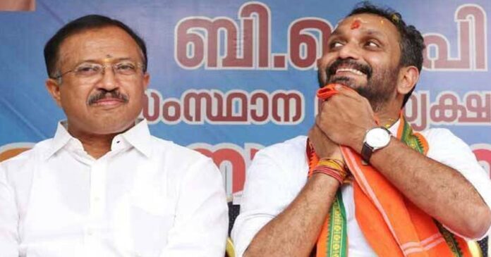 V. Muraleedharan became BJP state president and Union Minister not because his father was the Chief Minister of Kerala; BJP state president K. Surendran has fired back at K. Muralidharan