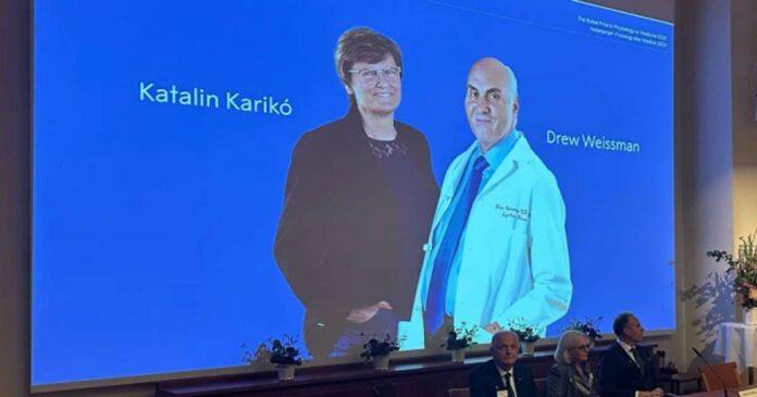 Hungarian Kathleen Kariko and American Drew Weisman shared Nobel Prize in Medicine
