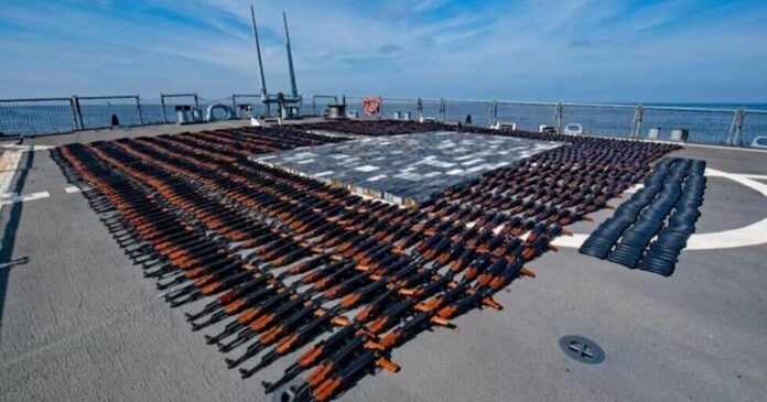 The United States has handed over 11 lakh rounds of ammunition seized from an Iranian ship to Ukraine