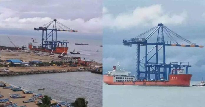 The second crane from Shenhua15 could not be unloaded yesterday! For each day of delay from today, the Chinese company will have to pay a penalty of Rs 29 lakh; Crucial days were wasted waiting for the Chief Minister's official welcome program
