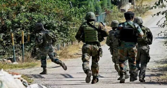 Terrorists trying to infiltrate Kashmir; Security forces in pursuit; A number of explosives were seized from the terrorists