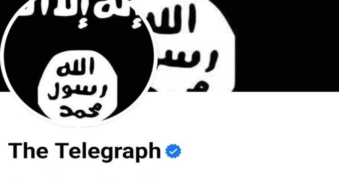 The Telegraph newspaper's Facebook page was hacked; Profile photo changed to Islamic State flag; Trying to retrieve the page continues