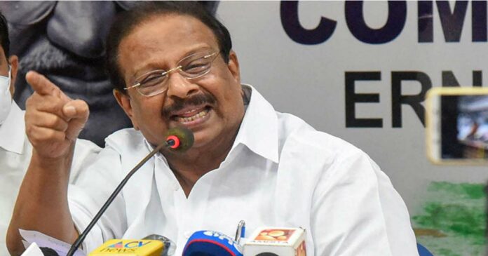 K. Sudhakaran made serious allegations against the Chief Minister.