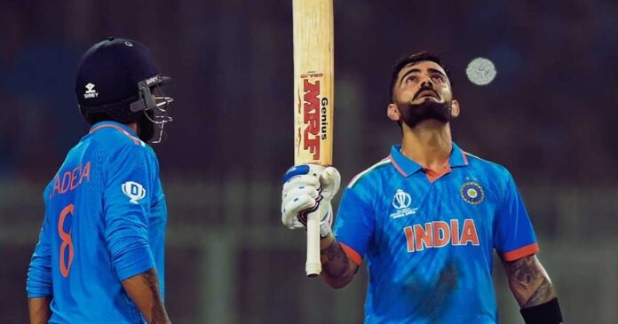 Virat Kohli completes three figures against South Africa; Along with Sachin's record for the number of ODI centuries; India set a huge target of 327 runs against South Africa