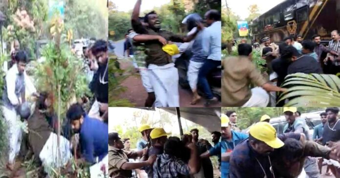 Youth Congress workers who showed black flags to the Chief Minister and Ministers who came as part of the Navakerala sadas were brutally beaten up! Four DYFI activists arrested