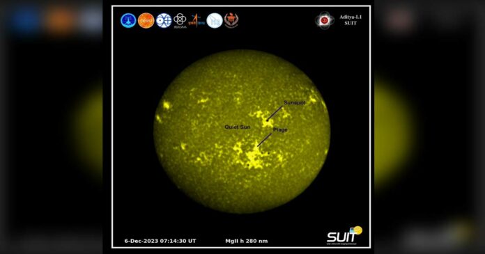 ISRO releases UV images of Sun captured by Aditya-L1 probe